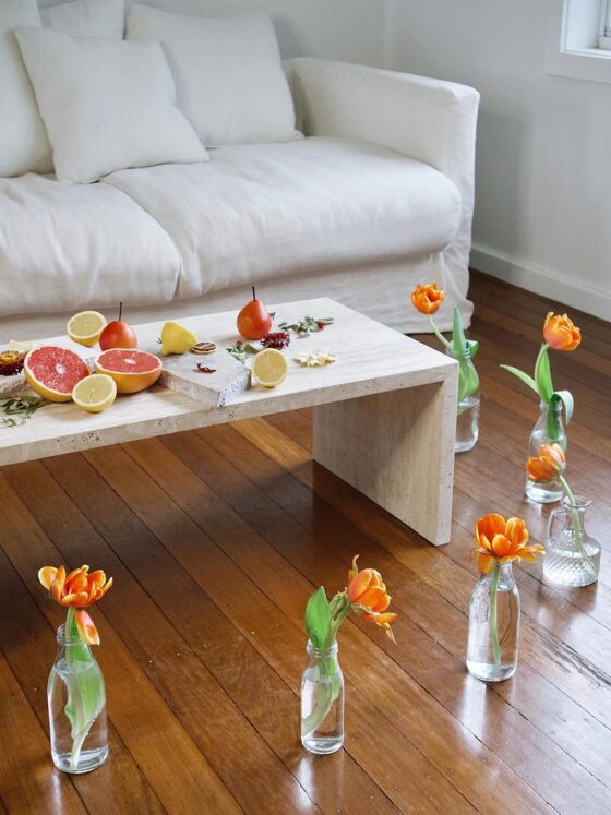 Handmade Travertine Stone Coffee Table