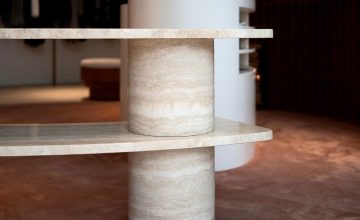 Unrivalled Stone Custom Travertine Console