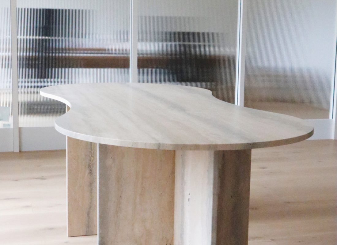 Handcrafted Marble Stone Custom Dining Table